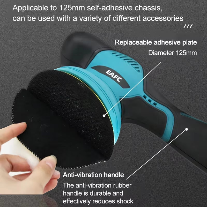 Wireless Car Polisher 12V 2800-5500Rpm Cordless Car Polishing Machine Electric Polishing Wax Tool Noiseless 8 Variable Speeds